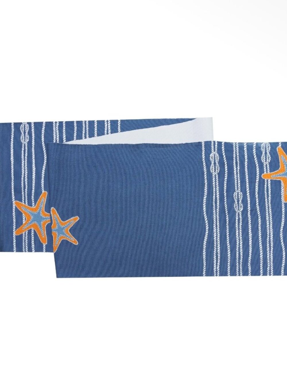 NWT C&F Home Coastal Starfish & Rope Theme Table Runner 72" x 14" Nautical Beach